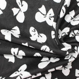 Jacquard Polyester Stretch Knit Fabric, 235 gsm, 147 cm — Black — photo 2