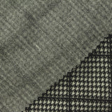 Black Houndstooth Interlock Knit, Polyester — photo 2