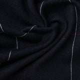 Dark Blue Check Jacquard, Cotton-Poly — photo 2