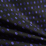 Jacquard Polyester Viscose Stretch Knit Fabric, 150 cm — Black — photo 2