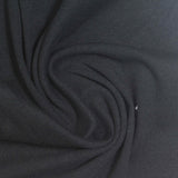 Cotton Stretch Rib Knit Fabric, 180 gsm, 180 cm — Black — photo 2