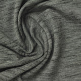 Grey Marl Rib Knit, Cotton-Poly — photo 2