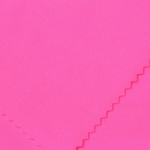 Polyester Stretch Interlock Knit Fabric, 255 gsm, 155 cm — Pink