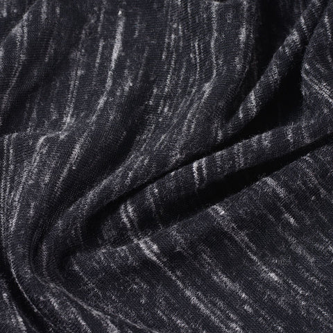 Polyester Cotton Jersey Knit Fabric, 140 gsm, 160 cm — Black