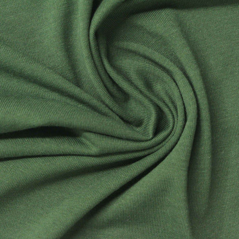 Cotton Polyester Jersey Knit Fabric, 140 gsm, 180 cm — Green