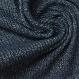 Blue Marl Rib Knit, Cotton-Poly — photo 2
