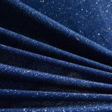 Blue Marl Chunky Knit, Spandex-Poly — photo 2