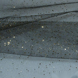 Gold Glitter-Dot Mesh, Polyester — photo 2