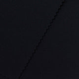 Brushed Polyester Stretch Scuba Knit Fabric, 280 gsm, 160 cm — Black — photo 2