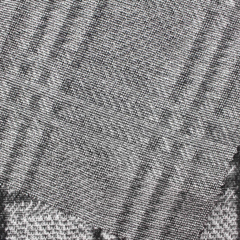 Black Plaid Jacquard, Viscose-Poly, 205 gsm