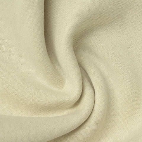 Brushed Cotton Polyester French Terry Fabric, 275 gsm, 170 cm — Khaki