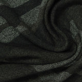 Dark Green Camo Chunky Knit, Viscose-Poly — photo 2