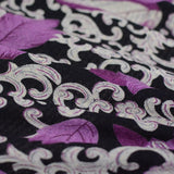 Purple Floral Mesh, Viscose — photo 2