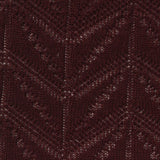 Deep Red Openwork Pointelle Knit, Polyester — photo 2