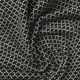 Black Houndstooth Jersey Knit, Cotton-Poly — photo 2