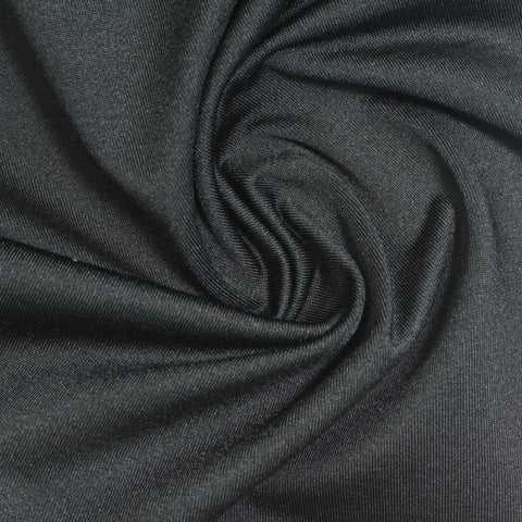 Brushed Polyester Stretch Milk Silk Knit Fabric, 280 gsm, 160 cm — Grey