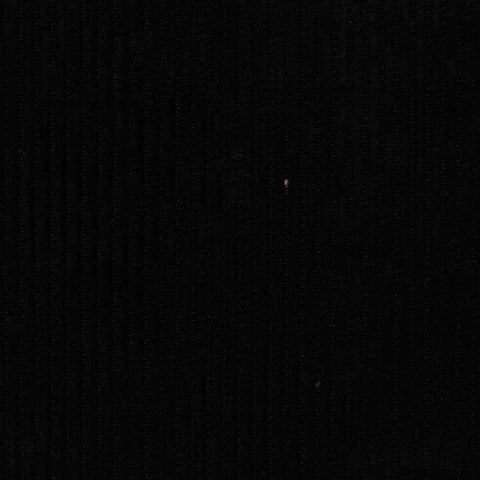 Polyester Stretch Corduroy Fabric, 270 gsm — Black