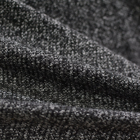 Dark Grey Marl Chunky Knit, Polyester, 311 gsm