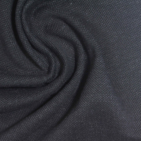 Dark Grey Marl Piqué Knit