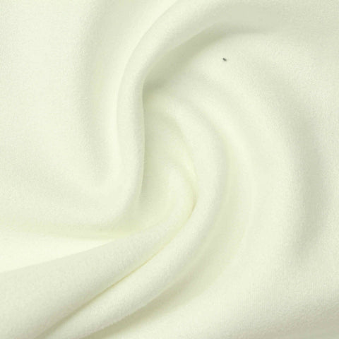 Polyester Stretch Faux Suede Fabric, 375 gsm, 144 cm — White