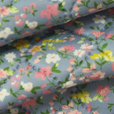 Pink Floral Milk Silk Knit, Polyester — photo 2