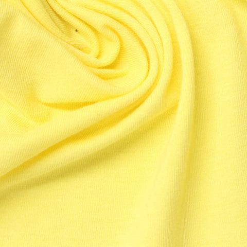 Cotton Stretch Jersey Knit Fabric, 150 gsm — Yellow
