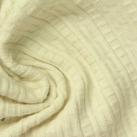Jacquard Viscose Polyester Blend Knit Fabric, 530 gsm, 160 cm — Yellow