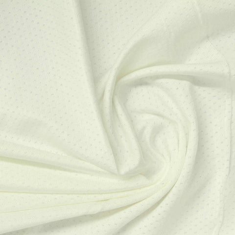 Cream Tone-on-Tone Dot Mesh, Polyester, 170 gsm
