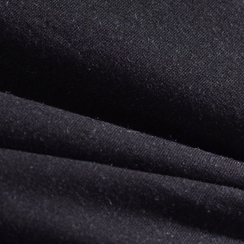 Cotton Stretch Denim Fabric, 171 cm — Black