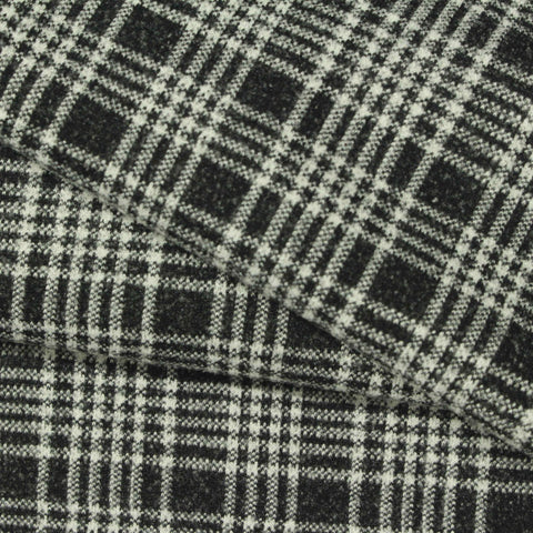 Grey Plaid Jacquard, Polyester, 350 gsm, 165 cm, ref EF-258239