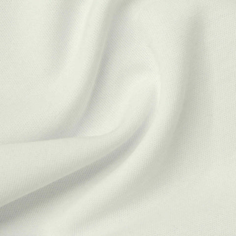Polyester Scuba Knit Fabric, 265 gsm, 170 cm — White
