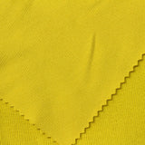 Cotton Polyester Stretch Interlock Knit Fabric, 270 gsm, 160 cm — Yellow — photo 2