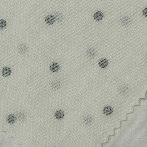Black Dots Piqué Knit, Poly-Viscose