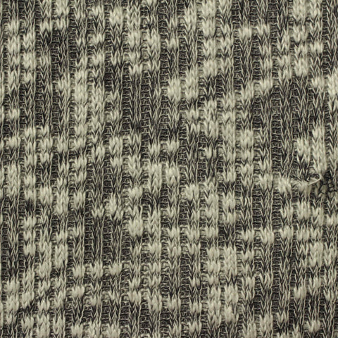 Black Marl Rib Knit, Viscose-Poly, 245 gsm