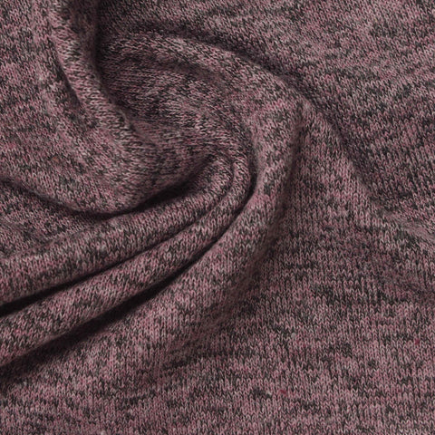 Heathered Pink Marl Chunky Knit, Poly-Viscose