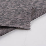 Dark Grey Heathered-Marl Jersey Knit, Poly-Viscose — photo 2