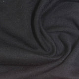 Polyester Cotton French Terry Fabric, 325 gsm, 180 cm — Black — photo 2