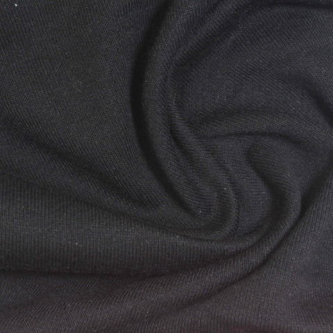 Black French Terry, Poly-Cotton