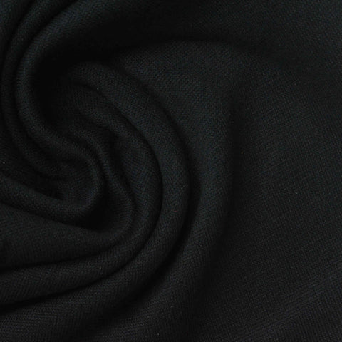 100% Polyester Fleece Fabric, 165 gsm, 160 cm — Black