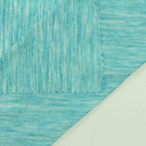 Light Blue Marl Jersey Knit, Poly-Viscose, 140 gsm