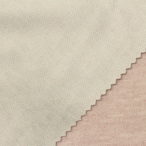 Beige Marl Piqué Knit, Poly-Viscose