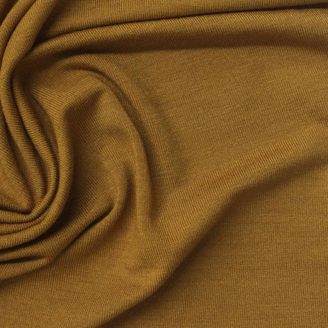 Viscose Stretch Jersey Knit Fabric, 240 gsm, 175 cm — Khaki