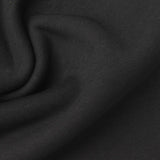 Polyester Cotton Stretch Fleece Fabric, 265 gsm, 169 cm — Black — photo 2