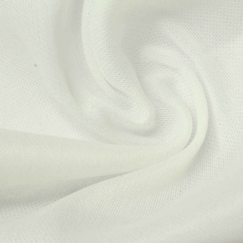 100% Polyester Jersey Knit Fabric, 99 gsm, 160 cm — White