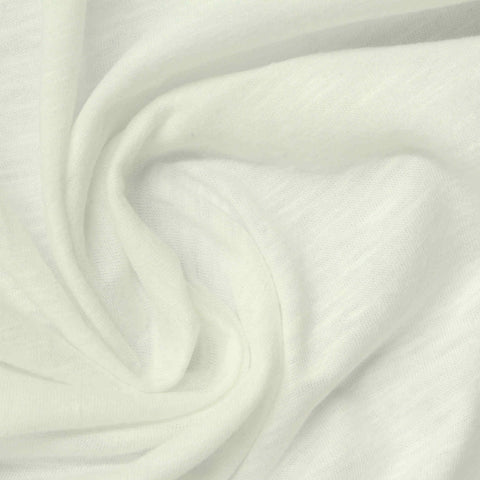 Off-White Marl Jersey Knit, Cotton-Viscose