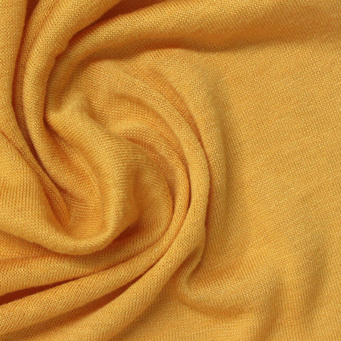 Viscose Polyester Chunky Knit Fabric, 250 gsm, 167 cm — Yellow