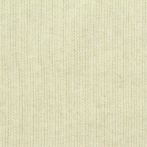Cream Heather Rib Knit, Cotton