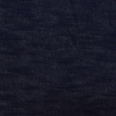 Dark Blue Marl Chunky Knit, Viscose-Poly, 138 gsm