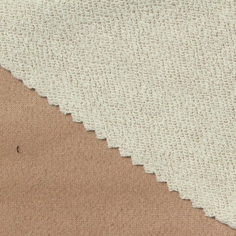 Cotton Polyester Faux Suede Fabric, 250 gsm, 155 cm — Beige