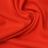 Polyester Stretch Rib Knit Fabric, 290 gsm, 158 cm — Red — photo 2